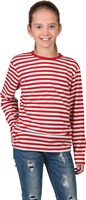 Ringelpulli rot/weiß