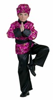 Japanese (cerise) 3 pcs trouser, blouse, scarf