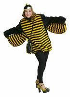 Bij (pluche) jurk
