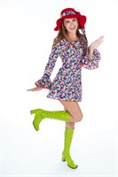 Flower Power jurk  2-dlg