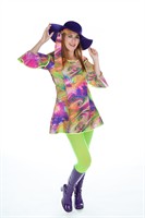 Dress Flower Power Disco  (dress,headband)