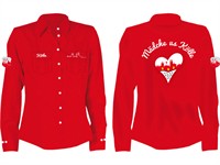 Blouse red Kölle Heart-Skyline
