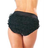 Kanten broek zwart