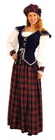 Schotse Scarlet (bovendeel/rok/muts)