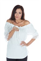 Western blouse (wit)