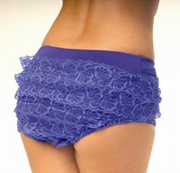 Kanten broek blauw
