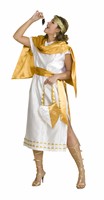 Romeinse (satijn) (jurk met schoudersjerp, ceintuur)