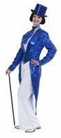Paillettenfrack Luxus Blau