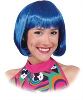 Pruik blauw sexy Lola 