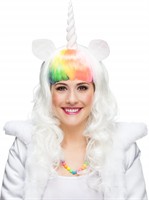 Perücke weiß Einhorn 