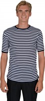 Striped shirt blue/ white