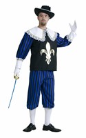 Musketeer blue/black (top with collar/trouser)