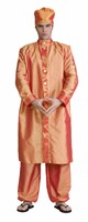 Bollywood heer oranje (jas,broek)
