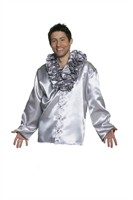 Blouse with Ruffles silver
