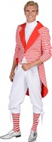 Tailcoat stripes red/white