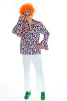 Blouse Flower Power cotton (blouse,headband)