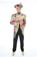 Jas bonte  bloemen goud