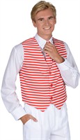 Waistcoat stripes red/white