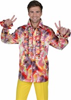 Blouse with Ruffles Flower Power Summer