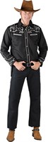 Cowboy Bluse schwarz