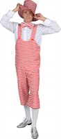 Dungarees stripes red/white