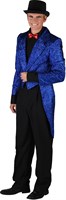 Slipjas lurex blauw