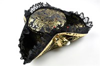 Dreispitz schwarz/gold 