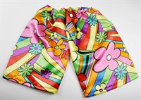 Beenwarmers satijn flower power 2st.