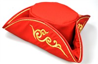 Dreispitz Rot/Gold