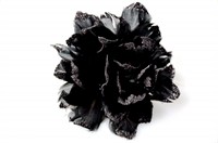 Bloem glitter zwart met ijzerdraad