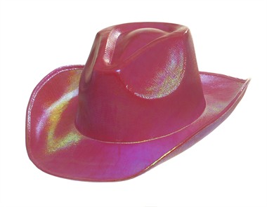 Hut Laser-Cowboy d.Pink,  (H=11 cm)gr. 59