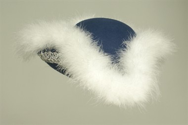 Dreispitz blau/silber