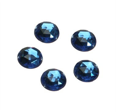 Stenen rond blauw 24 st. (10 mm)