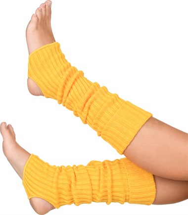 Beenwarmers met gat geel (L=50 cm)