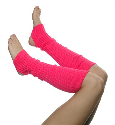 Beenwarmers met gat pink (L=50 cm)