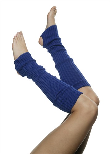 Beenwarmers met gat blauw (L=50 cm)