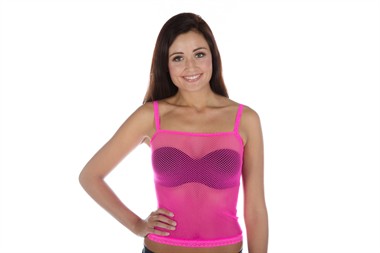 Top netstof neon pink one size