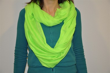 Sjaal neon groen