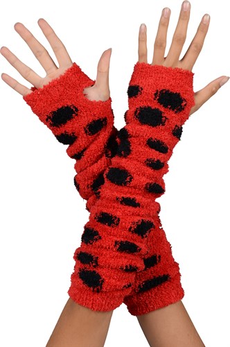 Armwarmers soft lieveheersbeestje
