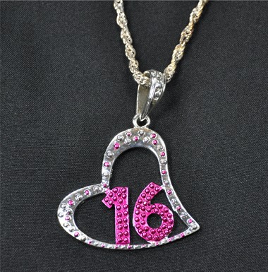 Kette Sweet 16 Silber (8x4 cm)