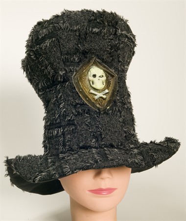 Hoge hoed halloween antiek zwart