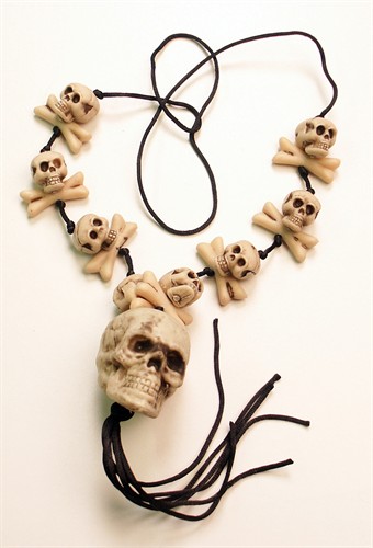 Ketting doodshoofd halloween 43 cm