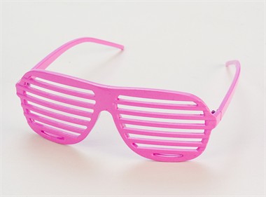Brille Lamellen pink 