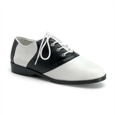 black and white rock and roll shoes