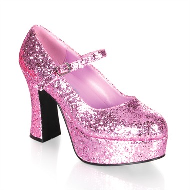 Disco Pumps Glitter pink