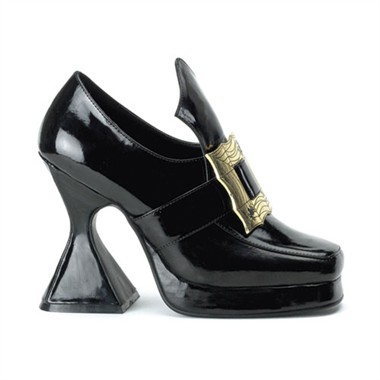Gothic schoenen zwart dames met gesp bij karnevalswierts.com