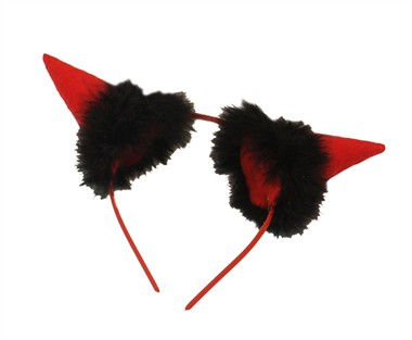 Diadeem duivel rood halloween