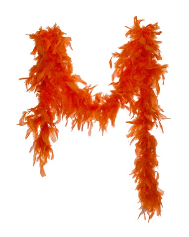 Boa fluor oranje (L=180 cm)
