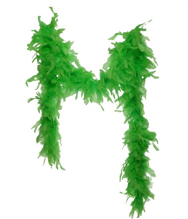 Federboa fluo grün (L=180 cm)