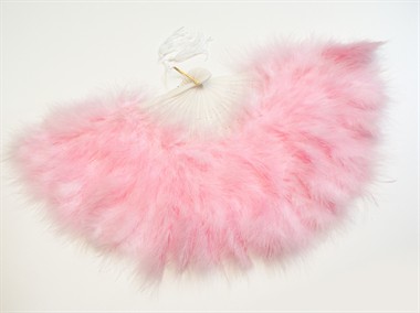 Waaier (roze met veren